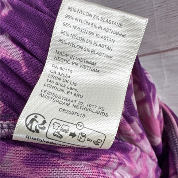 New Free People Take Me Away Midi Purple Dress Women’s Size Large - Picture 9 of 9